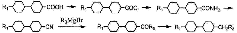 Conventional long synthetic route for dicyclic hexane monomers