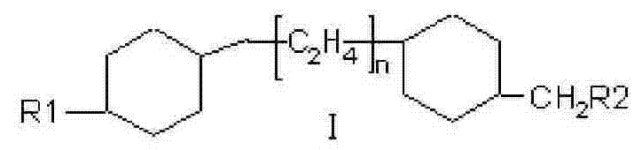 General structural formula of the target dicyclic hexane liquid crystal monomer