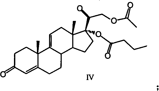 Chemical structure of Key Intermediate Compound IV showing successful C17 butyrylation