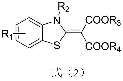 General chemical structure of 2-substituted methylene dihydrobenzo[d]thiazole derivatives (Formula 2)