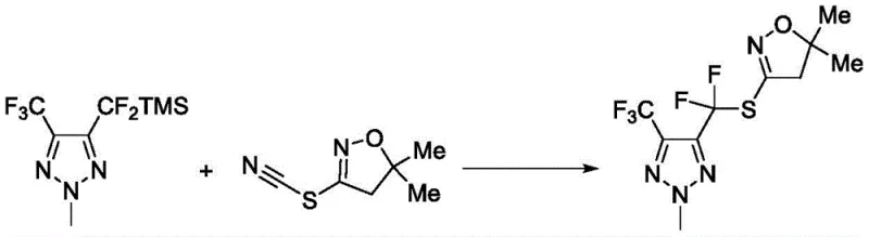 Synthesis of sulfhydryl-containing Dihydroisoxazoles Using trimethylsilyl-containing substrates