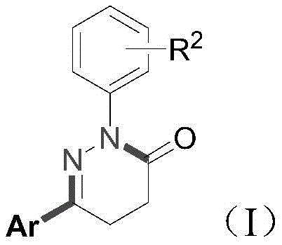 General chemical structure of 4,5-dihydropyridazin-3-one compounds (Formula I)