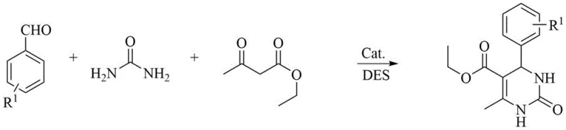 Specific synthesis route for 4-aryl-5-ethoxycarbonyl-3,4-dihydropyrimidine-2-ketone derivatives