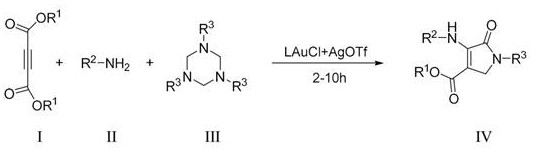 General reaction scheme for the synthesis of dihydropyrrolidone derivatives using gold catalysis