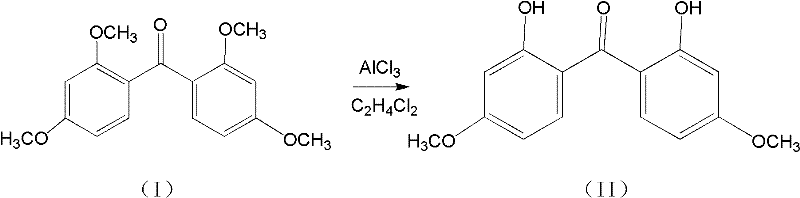 Conversion of the tetramethoxy intermediate to the final dihydroxy product using Lewis acid catalysis
