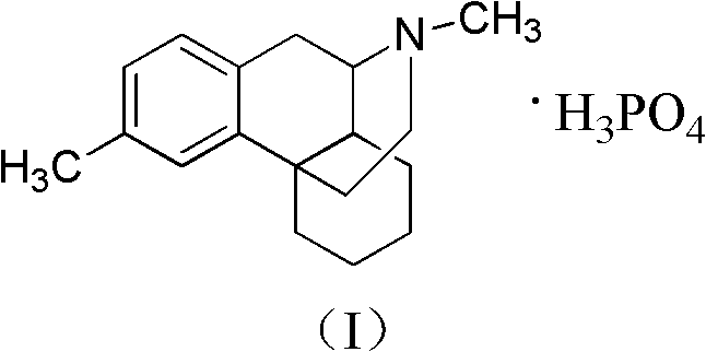 Chemical structure of Dimemorfan Phosphate showing the core octahydroisoquinoline scaffold