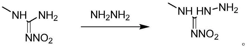 Synthesis of Compound I intermediate from 1-methyl-3-nitroguanidine and hydrazine hydrate