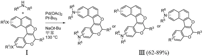 Downstream application showing Pd-catalyzed amination of dioxa[5]helicene to form chiral amine derivatives