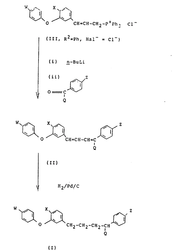 Reaction Scheme B showing Wittig condensation and hydrogenation reduction pathway