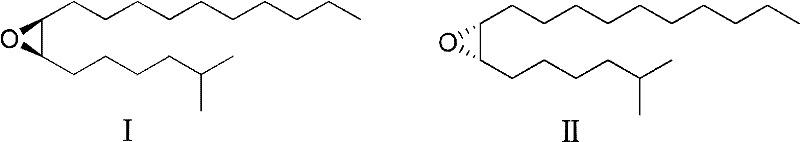 Chemical structures of Gypsy Moth Sex Pheromone enantiomers I and II
