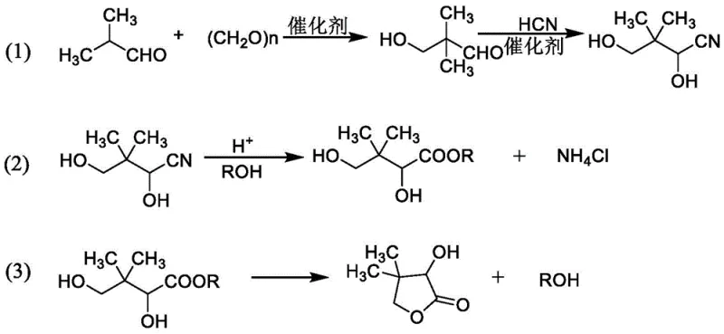 Novel telescoped synthesis route using alcohol solvent and ammonia neutralization for D,L-pantolactone