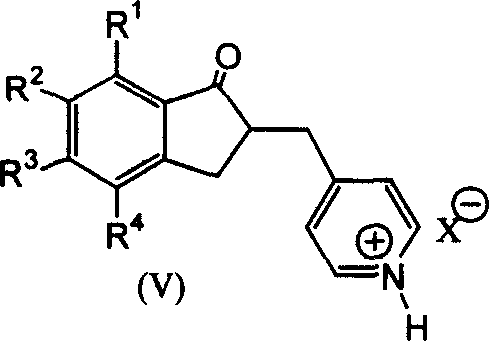 Chemical structure of Formula V showing the activated pyridinium intermediate used in the hydrogenation step