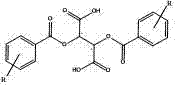 General chemical structure of chiral tartaric acid resolving agents used for donepezil resolution