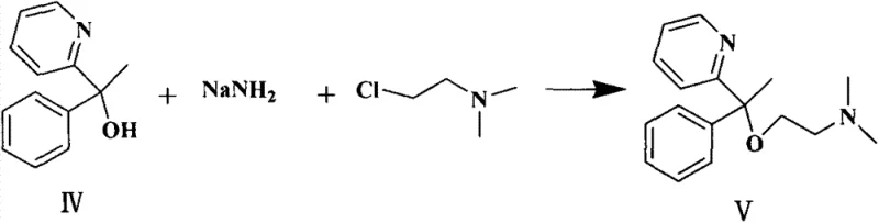 Synthesis of Doxylamine Intermediate V from Alcohol IV via Sodium Amide Mediated Etherification