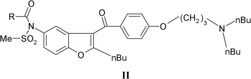 General structure of Formula II intermediate with acyl protecting group
