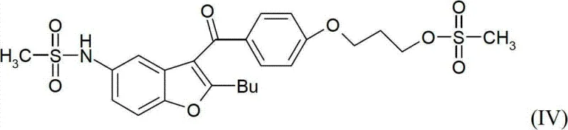Structure of Dimesylate Intermediate Formula IV ready for substitution