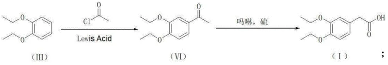 Alternative synthesis route for 3,4-diethoxyphenylacetic acid using Willgerodt-Kindler reaction