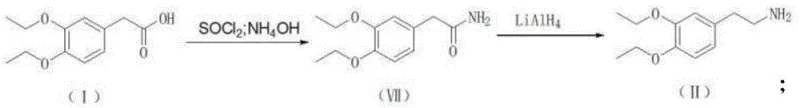 Synthesis of 3,4-diethoxyphenylethylamine via amide reduction
