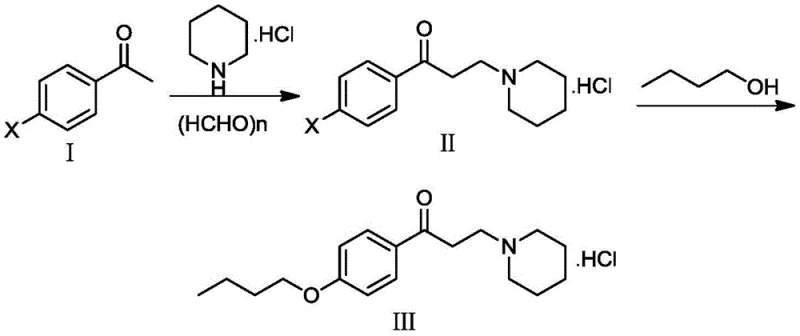 Novel synthetic route for dyclonine hydrochloride via Mannich reaction and Cu-catalyzed C-O coupling