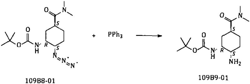 Triphenylphosphine reduction of azide to amine avoiding Pd/C catalyst