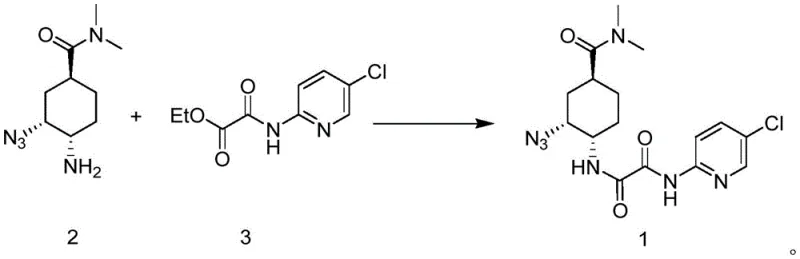 Core ammonolysis reaction scheme for Edoxaban intermediate synthesis