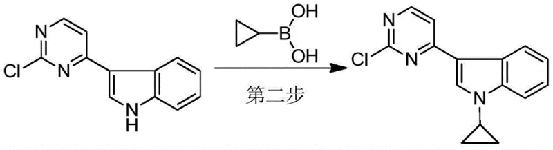 Optimized cyclopropylation reaction scheme showing copper catalysis