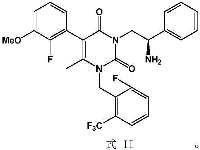 Chemical structure of the key Elagolix Sodium intermediate Formula II