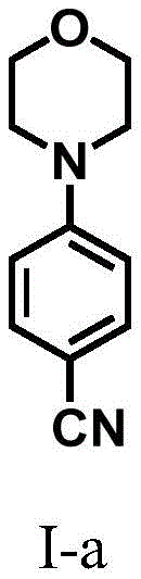 Chemical structure of Compound I-a, 4-(morpholin-4-yl)benzonitrile, synthesized via electrochemical oxidation