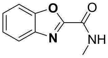 Structure of N-methyl-2-benzoxazole carboxamide (Ik) showing amide compatibility