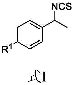 General chemical structure of benzyl isothiocyanate compounds showing variable R1 substituents