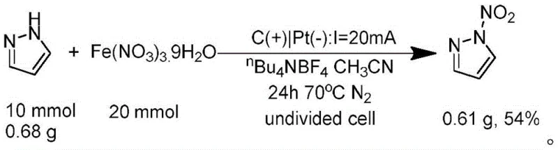 Gram-scale synthesis example demonstrating scalability of the electrochemical process