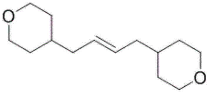 Chemical structure of trans-olefin compound-1 synthesized via electrochemical method