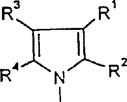 General formula I showing the core structure of enantiomerically pure cycloalkanol indole carboxylic acids