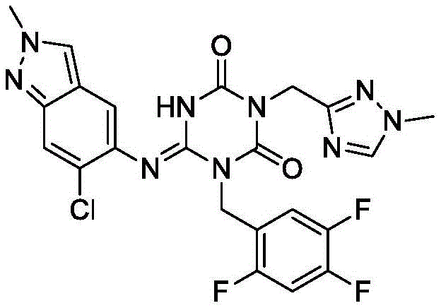 Chemical structure of Encetavir (S-217622), a 3CL protease inhibitor