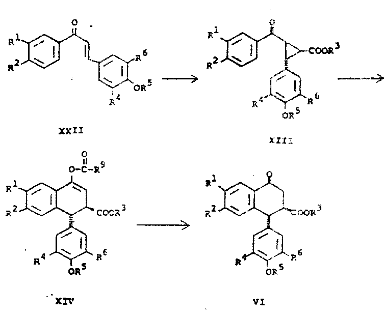 General synthetic route from chalcone to aryl tetralone via cyclopropane intermediate