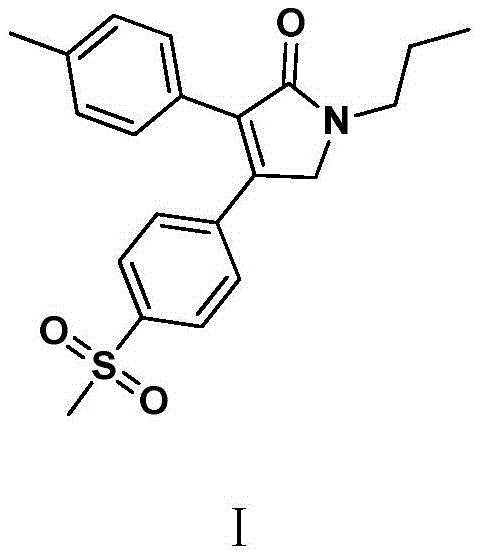 Chemical structure of Erexib (Imrecoxib), a selective COX-2 inhibitor