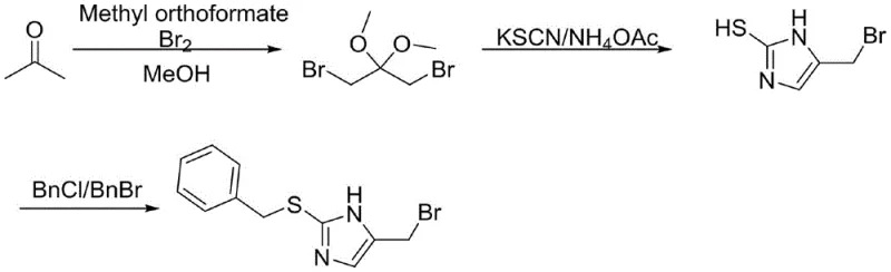 Novel synthesis route from acetone to ergothioneine intermediate