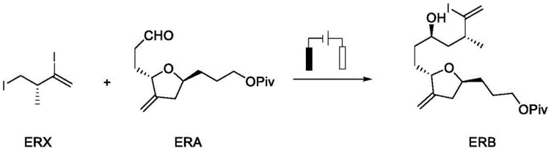 Specific reaction scheme for Example 1 showing reagents and conditions