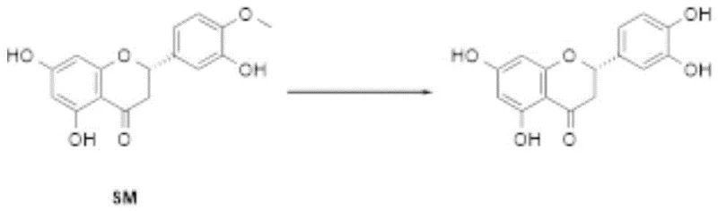 General synthetic route converting Hesperetin to Eriodictyol via oxidation and reduction