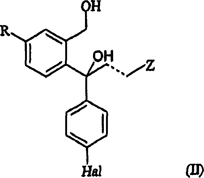Structure of Formula II representing the diol precursor subject to enzymatic and chemical resolution