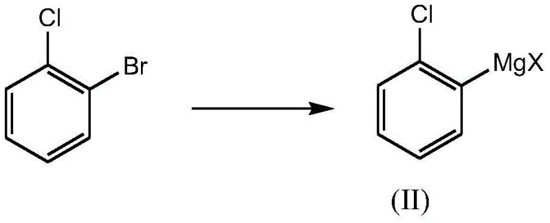 Metalation of o-chlorobromobenzene to generate the aryl magnesium intermediate