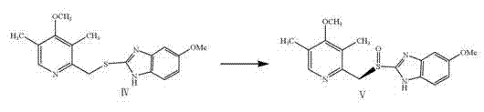 Asymmetric oxidation of thioether to esomeprazole using chiral titanium complex