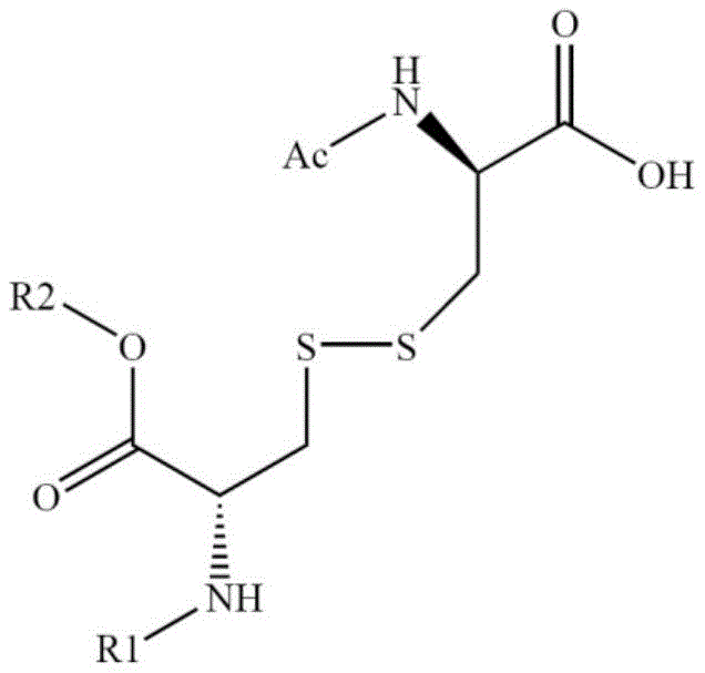 Structure of the fully protected Ac-D-Cys derivative intermediate used in the synthesis