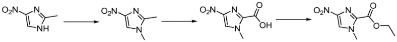 Novel safe synthetic route involving methylation oxidation and esterification steps