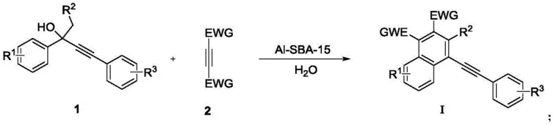 Specific cyclization reaction conditions using Al-SBA-15 in water