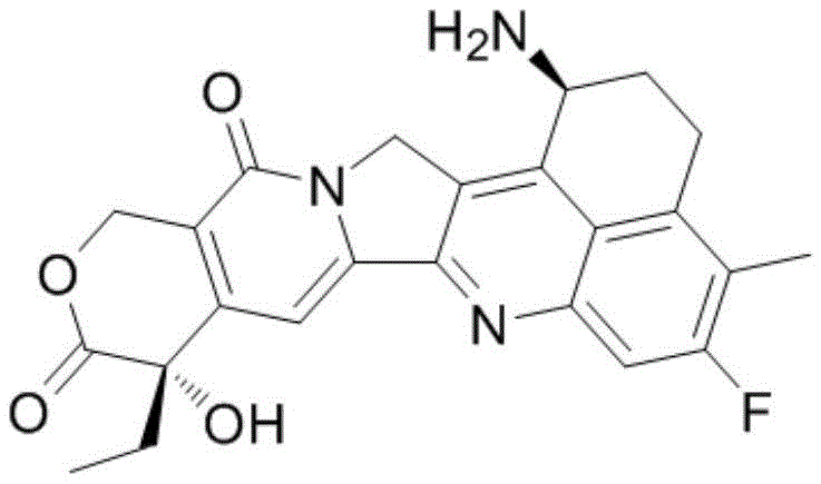 Chemical structure of Exatecan, a potent topoisomerase I inhibitor used in ADCs
