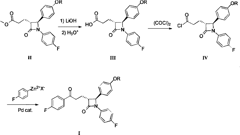 Conventional multi-step synthesis route involving hydrolysis, acylation, and Palladium-catalyzed coupling