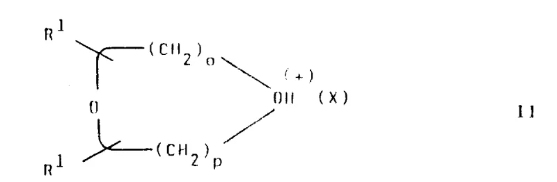 Chemical structure of the novel oxonium salt intermediate (Formula II) used in the imido-ester formation