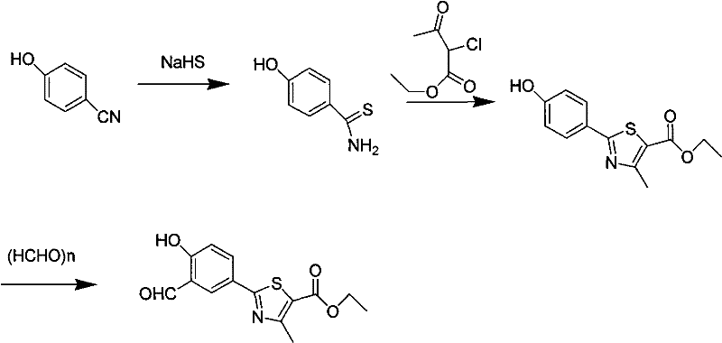 Novel green synthesis route for febuxostat intermediate avoiding corrosive acids