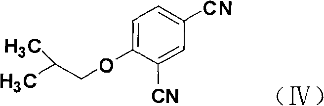 Chemical structure of 4-isobutoxy-1,3-benzenedinitrile intermediate